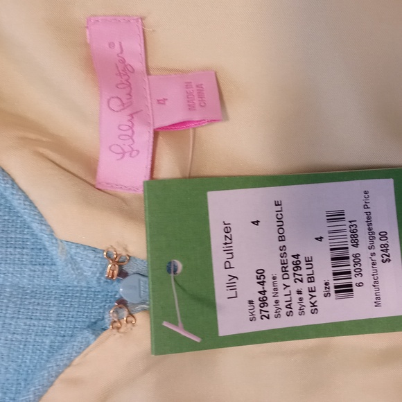 🆕️ 🩵HTF Lilly Pulitzer🩵 - Sally Boucle Linen Blend Dress - Picture 3 of 16